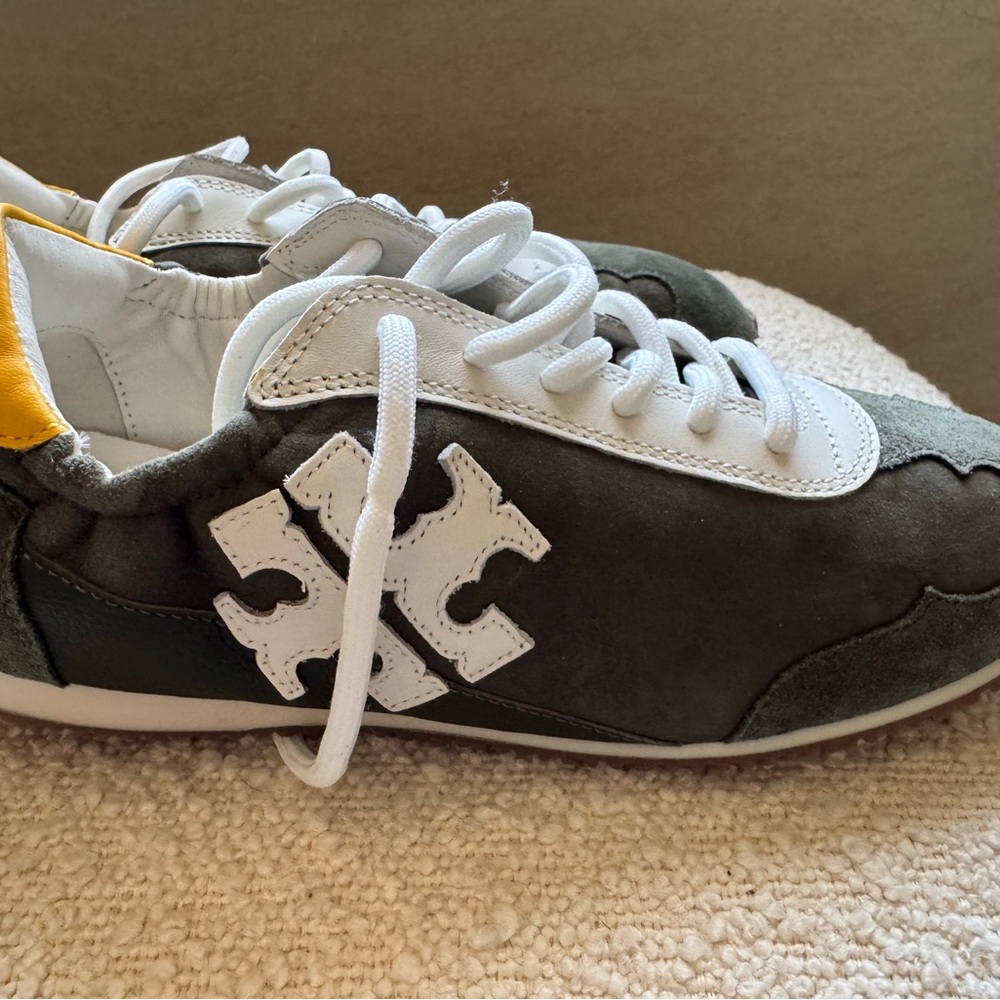 Tory Burch Green and White Athletic Shoes - Picture 3 of 6
